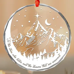 To the Stars Who Listen Ornament, Night Court Inspired, Velaris Glass Ornament, Starlight Ornament, Lirabrian Gift, Book Lover Gift For Her, Bookish Gift