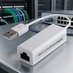 Plug and Play USB to Ethernet Adapter, No Driver Needed, Portable LAN Network Extension Card, Universal RJ45 Converter for Stable Wired Internet Connection, Non-Slip Design for Dorm Office Classroom