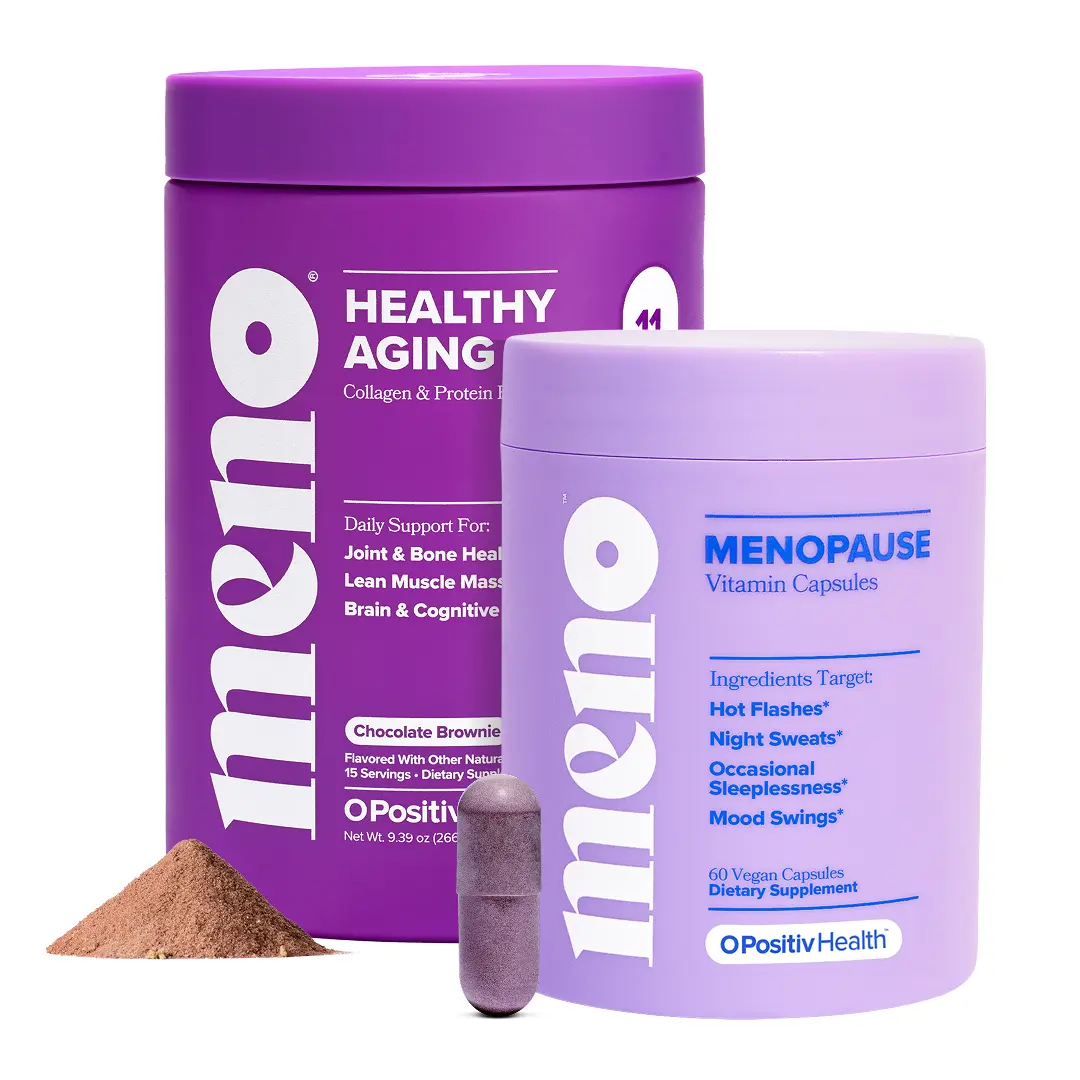 MENO Healthy Aging Kit - Hot Flash, Mood & Sleep Support with Collagen Protein for Muscle, Joints & Skin Elasticity MENO Healthy Aging Kit - Hot Flash, Mood & Sleep Support with Collagen Protein for Muscle, Joints & Skin Elasticity