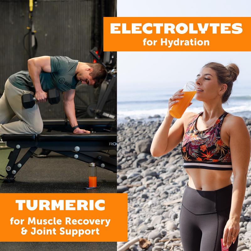 ZYN  Turmeric Electrolyte Drink Mix Hydration Variety Pack, with Turmeric, Vitamin C, Vitamin D, Zinc - Benefits Healthcare Natural