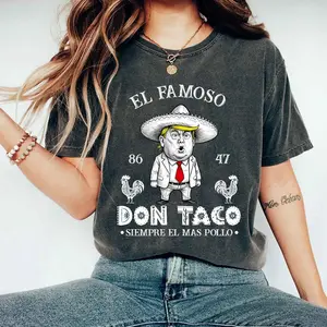 Funny Anti Trump Taco Shirt, 8647 Trump Always Chickens Out, Not So Subtle Political Protest Tee