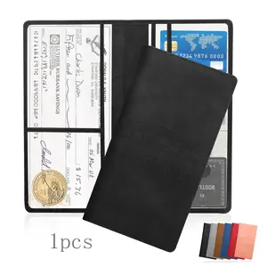 Driver's License Holder Car Document Organizer, PU Leather Passport Wallet, ID and Insurance Holder, Glove Box Organizer, Multiple Colors