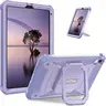Fintie Durable Protective Tablet Case for iPad Mini 6th Gen/7th Gen (A17 Pro, 8.3 in) - Drop-Cushion TPU+Plastic Polycarbonate Build, Built-in Screen Guard, Magic Ring Stand, Rugged Defense