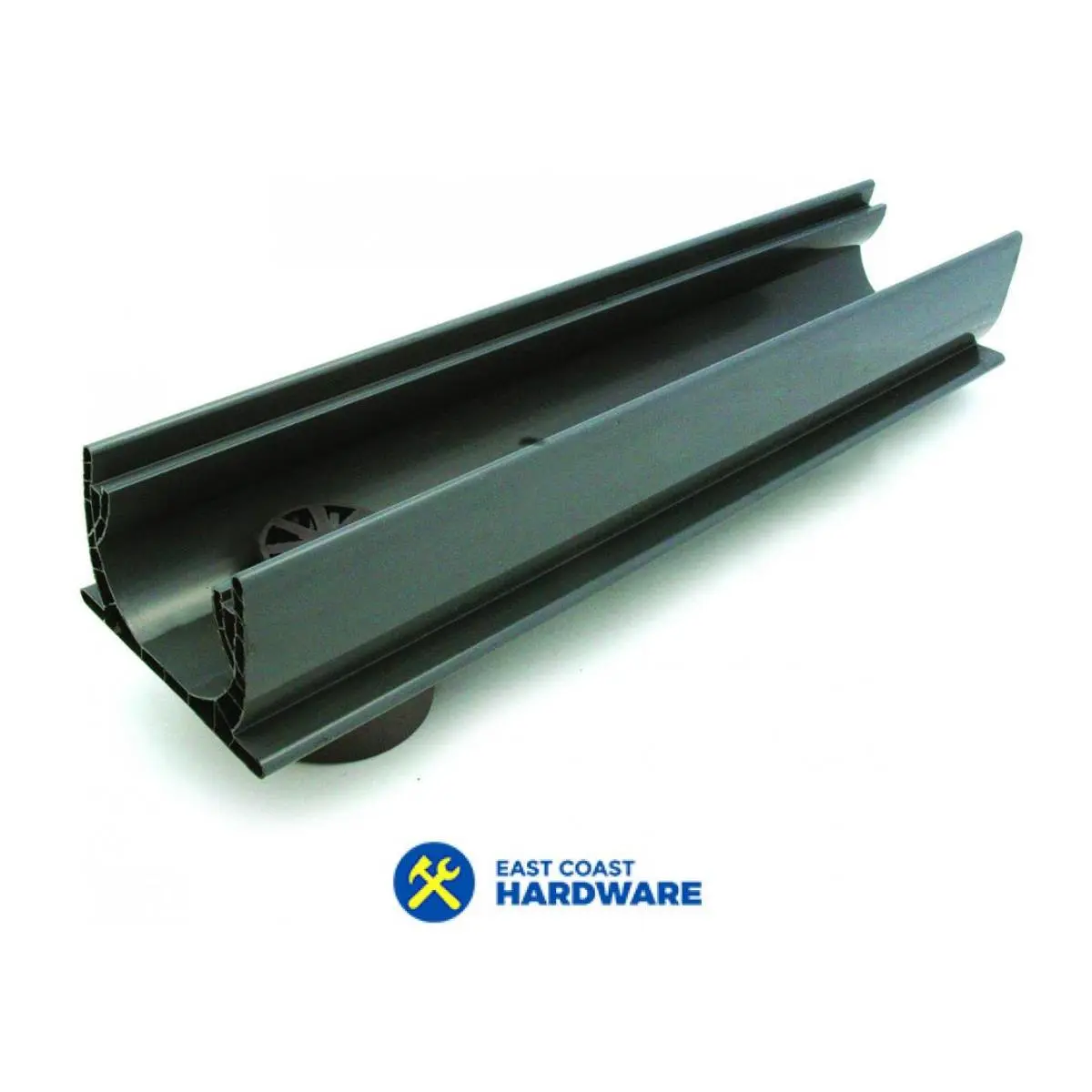 212 MAIN Gray Channel with Bottom Outlet, 2 ft. Plumbing Accessory, Fits 3 in. or 4 in. Sewer and Drain Fittings, Includes Strainer, Plumbing Accessories, Accessories For Plumbing