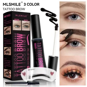 Long-Lasting Pull-Up Eyebrow Gel Cosmetic, Waterproof Lazy Brow Pencil, Easy to Remove, Smudge-Proof Formula, Sweat-Resistant Makeup