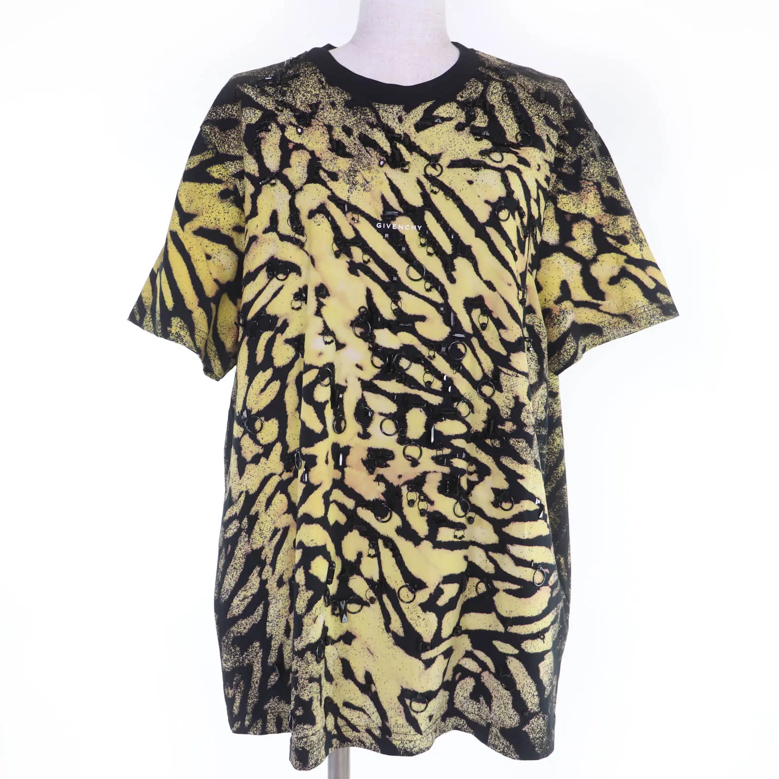 Pre-owned GIVENCHY Cotton Small Leather Goods Animal Pattern T Shirt