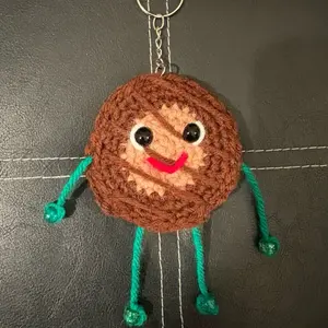 Almost Adventurefuls! - Crocheted Cookie Fidget Keychain