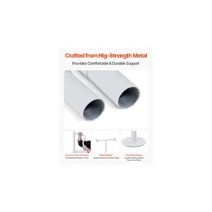 VEVOR Floor-to-Ceiling Transfer Pole, Tension Mounted Bathroom Grab Bar with Anti-Slip Curve Handle, 300 Lbs Capacity Security Pole for Elderly, Ideal Senior Safety Pole for 7-10 Ft Ceilings, Black