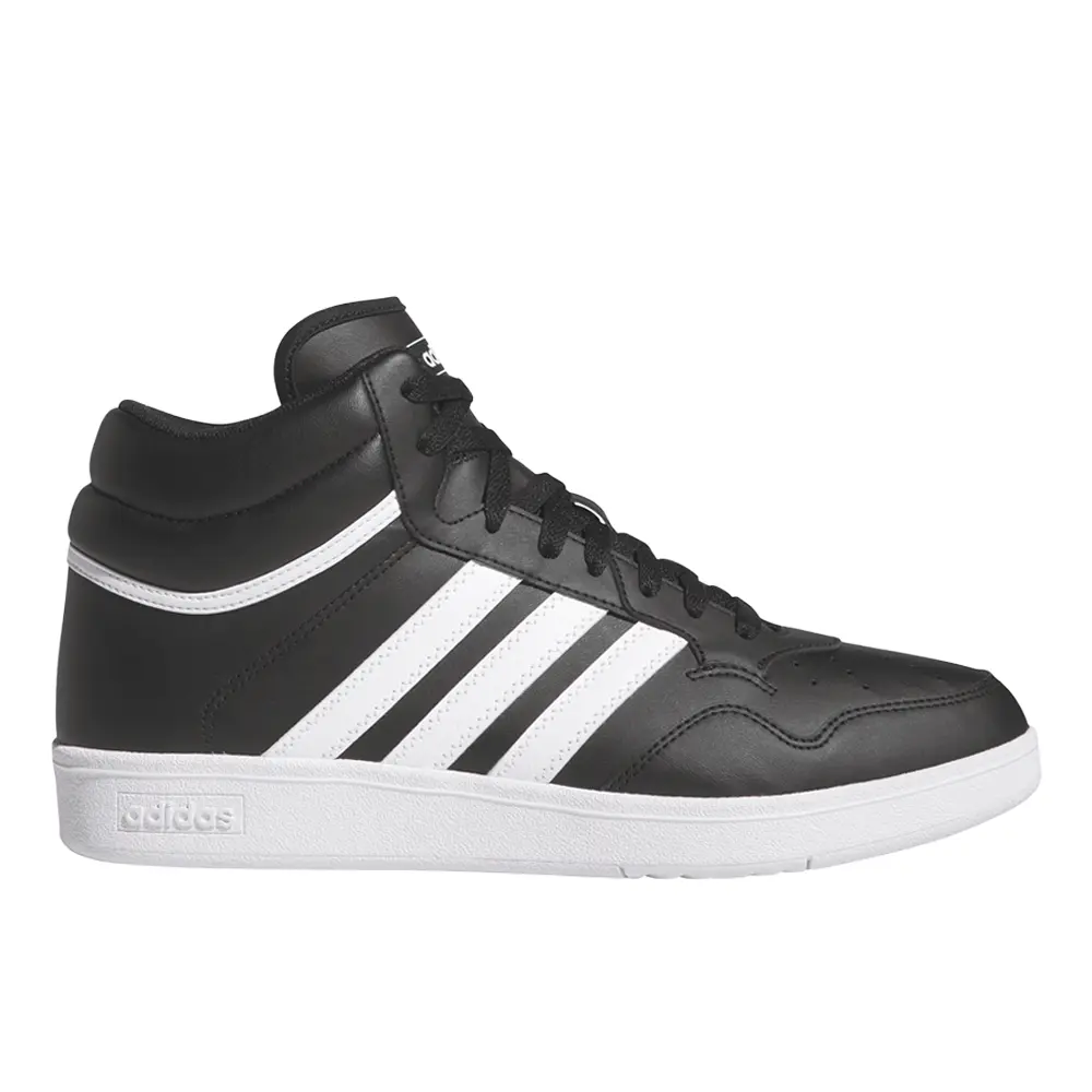 adidas Mens Hoops 4.0 Mid Lace Up Sneakers Shoes Casual - Black adidas Mens Hoops 4.0 Mid Lace Up Sneakers Shoes Casual - Black