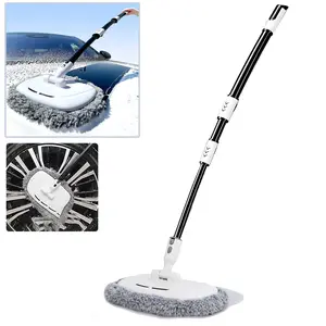 Car Wash Mop, 47'' Retractable Long Handle Car Wash Brush, Microfiber Sponge Duster, Car Cleaning Tool, Car Wash Accessories, Car Cleaning Supplies