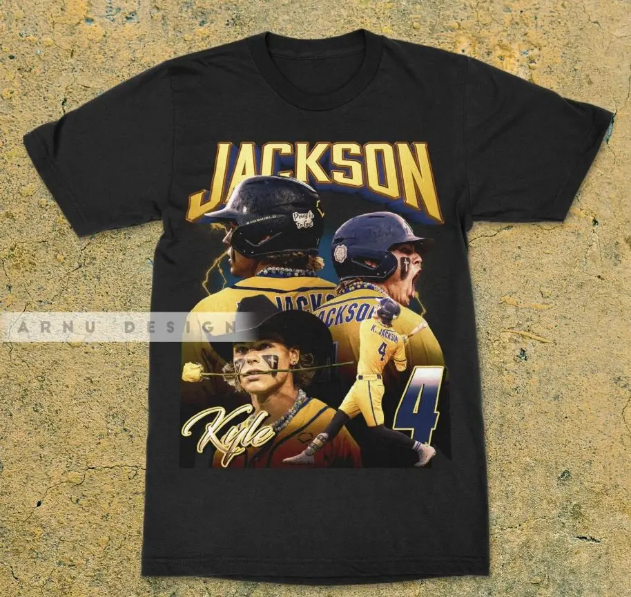 #Kylejacksonn Shirt American Professional Third Baseman, Shortstop and Centerfielder Retro Vintage Shirt Sweatshirt Design, Sports Gift For Adults and Youth