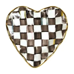 MacKenzie Childs Fluted Heart Plate