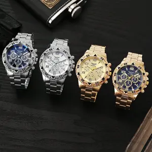 Men's Zinc Alloy Watch Case Set, Fashion Business Style Quartz Watches, Quartz Wristwatch, Modern Watches, Holiday Gifts, Daily Wear Accessories, Pack of 5