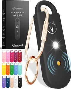 Personal Alarm for Self Defense with Low Battery Notice, Strobe Light & Extra Loud 130 dB Double Speakers Safety Keychain Set for Women, Rechargeable Panic Button for Womens Self Defense