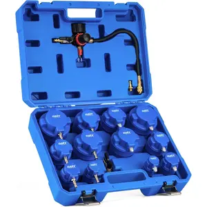 Turbo Boost Leak Tester Set, Turbo System Leakage Tester Kit with  Adapter 6 Pairs of Stepped Adapters 1.2" to 3.5", Turbo  Leak Tester for Cooling Emission Exhaust Pipes