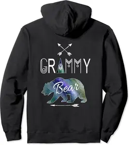 Grammy Bear Grandma Family Rustic Tribal Christmas Camping Pullover Hoodie - Yoandymira Shop 74B09PDLFBN1
