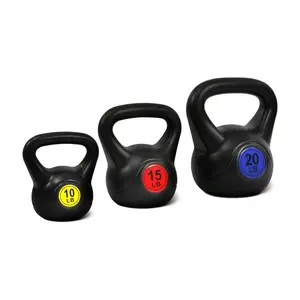 Color-coded sandbag-style dumbbell set, black wear-resistant dumbbells, suitable for muscle training and body sculpting in home gyms
