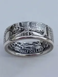 1 PC Retro Style Engraved Ring For Women For Wedding Party Engagement Anniversary Jewelry Gift Vintage Rings Jewelry