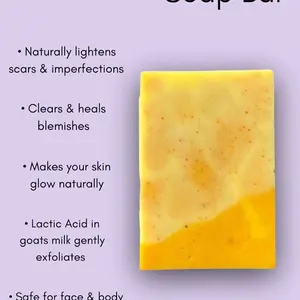 Savon Tumeric Skincare Soap for Acne Treatment and Skin Repair Exfoliant Cleanser - Natural Solution for Sensitive Skin - Exfoliate
