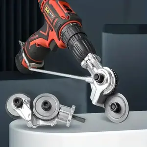 Electric Drill Refitting Plate Shears Effortlessly Cut Through Stainless Steel,Aluminum & Iron Sheet with This Cutter Attachment Drill Tool