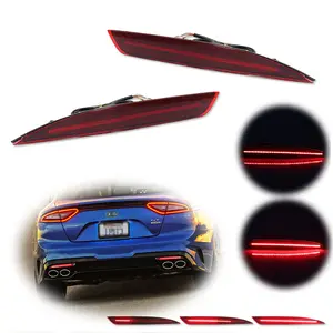 2pcs Sequential Red LED Reflector Tail Brake Signal Lamp For 2016 2017 2018 Kia Optima K5, Replace OEM 92405D4100, 92406D41002pcs