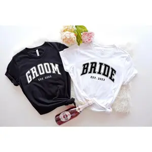 Bride and Groom Shirt, Wedding Shirt, Bride Groom Shirt Set, Custom Bride and Groom Gift, Bride To Be Shirt, Bride and Groom To Be Shirts