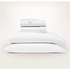 Boll & Branch Signature Hemmed Collection - Choose from: Pillowcase Set, No Flat Sheet Set, Complete Sheet Set - Luxury Bedding made from Certified 100% Organic Cotton, Fair Trade, GOTS Certified and tested against 1,000+ harmful substances