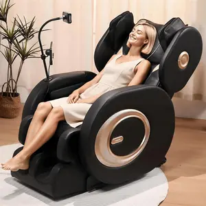 2025 Massage Chair Full Body, Zero Gravity Massage Recliner Chair with 6 Fix Rollers, Real Relax Massage Chair with Heating, Foot Massage, Bluetooth Speaker, Deep Yoga Stretch