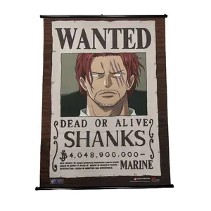 One Piece - Wanted Posters Shanks Wall Scroll 31"W x 43"H