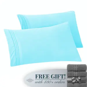 Mocassi 1500 Series 2-Piece 3 Line Pillowcase Set
