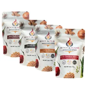 Root & Flame Bundle of 4-in-1 (Curry, Jerk Chicken, Oxtail, Jerk Pork)