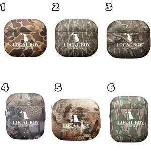 L0cal B0y Camo AirPods Case, Old School Duck Hunting & Bottomland Mossy Oak Camouflage, Protection Cover for AirPods 1 2 3 4, Airpods Pro 1 2 3 LVMKKX