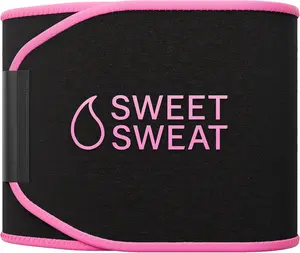 Sports Research Sweet Sweat Waist Trimmer - Premium Sweat Enhancing Fitness Band for Women & Men