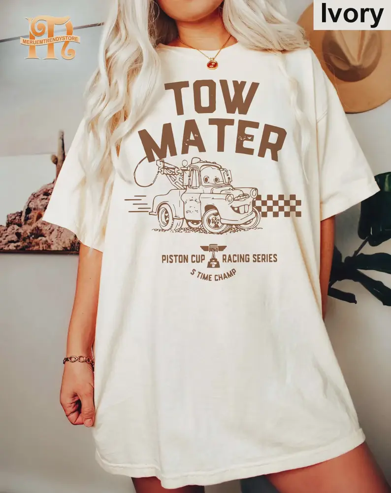 Tow Mater Comfort Colors Shirt, Cars Shirt, Mater Tshirt, Cars Birthday Shirt, Family Trip 2026 Shirts