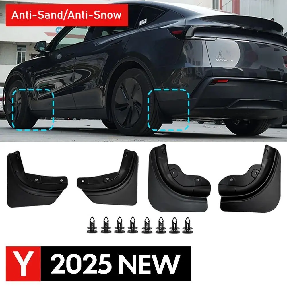 Mud Flaps For Tesla New Model Y Juniper 2025 2026 No Drilling/Tape ...