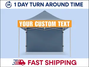 Canopy Vinyl Banner, Tent Banner, Trade Show, Functions, Festivals, Event, Full Color Vinyl Banner - Add Your Logo & Business Name