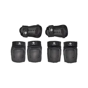Shark Wheel Protective Gear 3 in 1 Set (Small) with Knee Pads, Wrist Guards, and Elbow Pads for Multiple Sports - Skateboarding, Roller Skating, Cycling, and Biking Youth MEDIUM