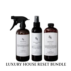 84 Luxe - Luxury House Reset Bundle - All Purpose Cleaner, Mop Soap, Room Spray