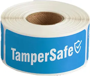 Angel's Peel Lounge Tamper-Evident Labels - 250 Customizable Adhesive Stickers (1x3 inches) for Food Safety & Secure Delivery - Freshness Sealed, Tamper-Proof & Durable