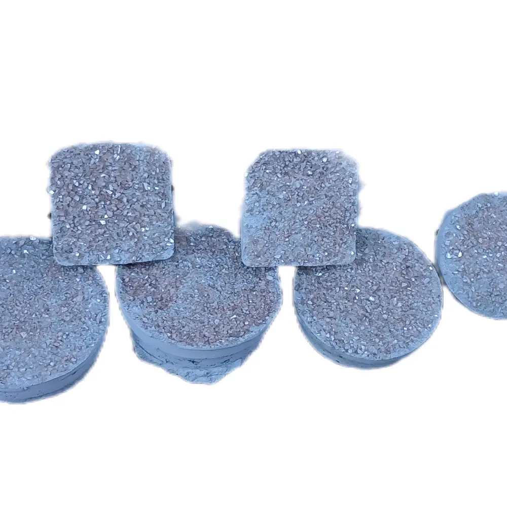 Concrete Stepping Stones with Pink Broken Glass - Pink Glitter Design for Your Space