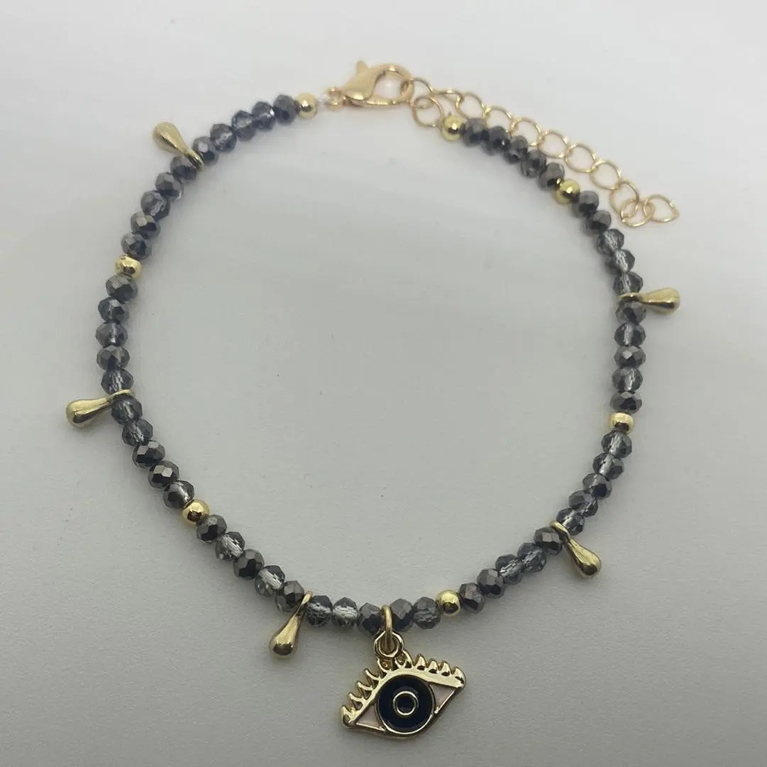 Black Evil Eye Anklet Black Evil Eye Anklet