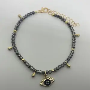 Black Evil Eye Anklet