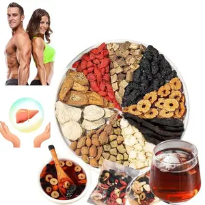 Kidney Tea Formula Ginseng Five Treasure Tea, Traditional Chinese Herbal Tea, Natural Organic Kidney Cleanse Tea, Men's Tea Health Tea (1 Pack/50 Bags)