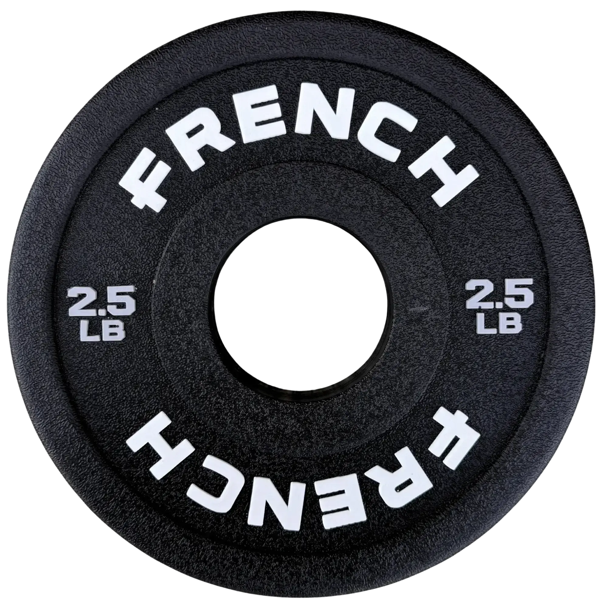 New Black 2.5 lb Urethane Weight Plate, French Fitness Competition-Grade Bumper Plate