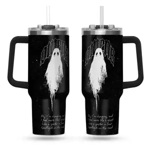 2026 Bad Omens Do You Feel Love Tumbler With Handle, Noah Sebastian Tour Insulated Travel Mug 40oz, Metal Core Alternative Gift Mug