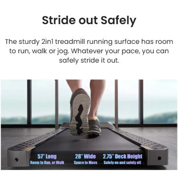 WalkingPad R2 Walk&Run 2IN1 Foldable Treadmill Use For Home&Office, Max-speed 7.4 MPH