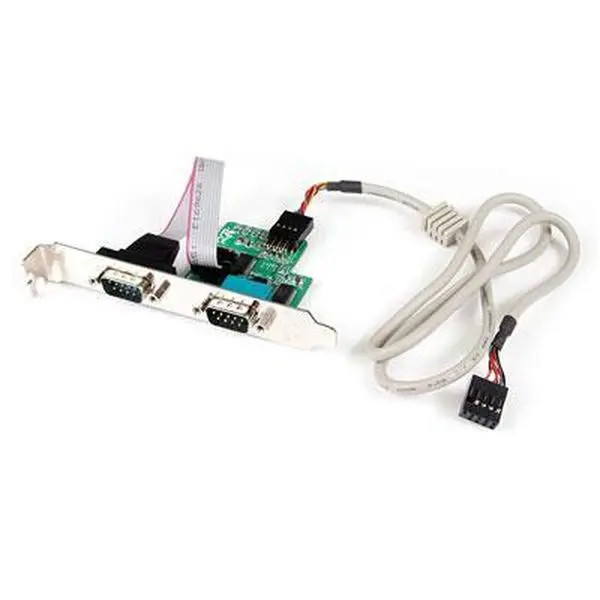 Startech ICUSB232INT2 Internal USB Motherboard Header Adapter - 2-Port Serial RS232, 24in Cable, Desktop & Laptop Component, Rs232 Ports