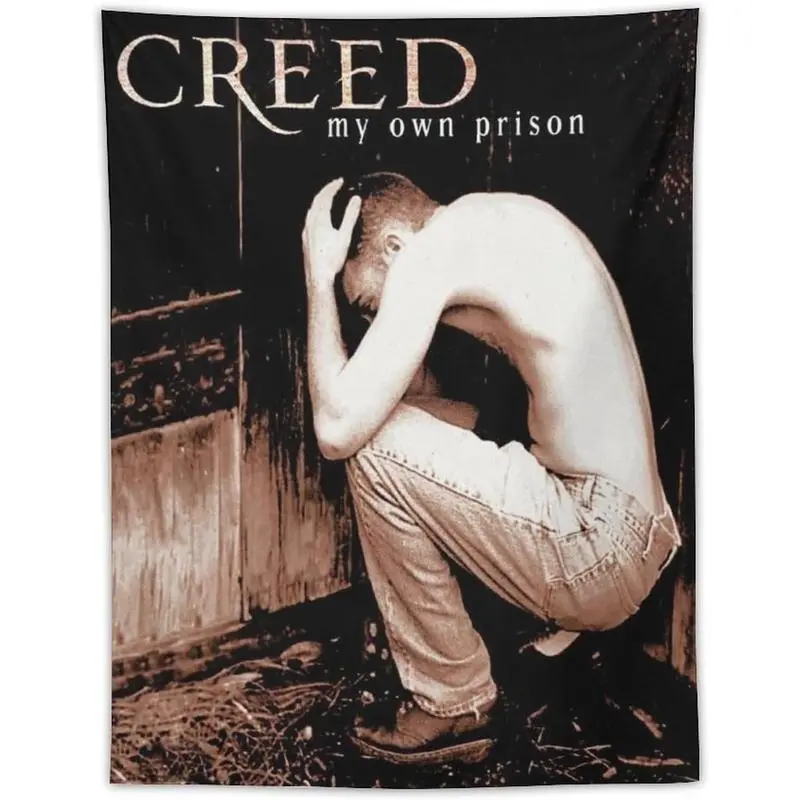 Tapestry  Creeds Band Tapestry, Music Art Poster, Novelty Flag, Graphic Wall Hanging Backdrop, Decoration For Room Dorm Home Decor Party Banner father's day gifts,gifts boyfriend,gifts for girl adults,gifts under 100 dollars,cheap stuff,bat