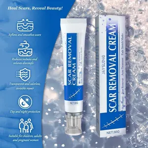 Therapeutic 100g Silicone-Based Scar Cream Treatment, Effective Repair Gel for Fading Burn and Acne Scars, Safe for All Face & Body Skin Types, Topical Wart Corn Remover Pads