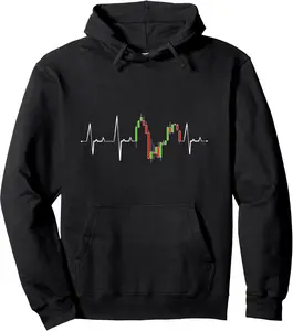 Heart Beat Day Trading & Investing Stock Market Trader Pullover Hoodie